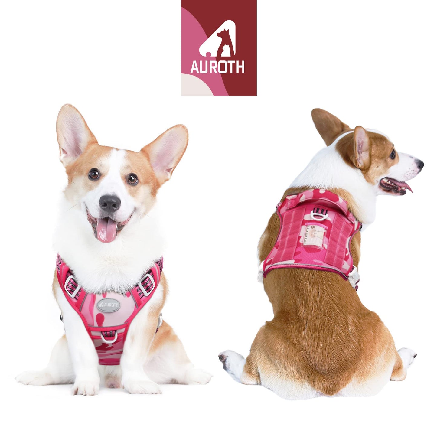 Dog Harness for Small Medium Dogs No Pull Adjustable Reflective K9 Working Training Easy Control Pet