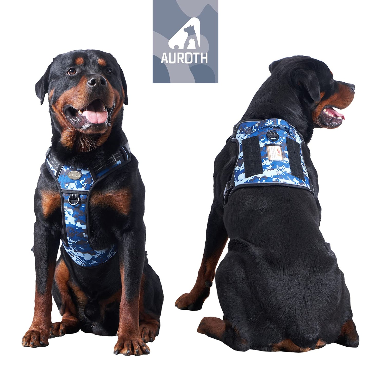 Dog Harness for Small Medium Dogs No Pull Adjustable Reflective K9 Working Training Easy Control Pet