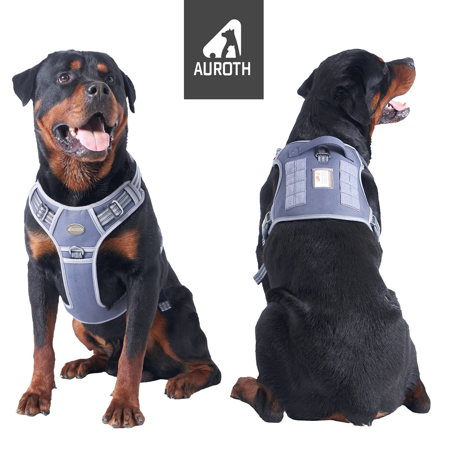 Dog Harness for Small Medium Dogs No Pull Adjustable Reflective K9 Working Training Easy Control Pet