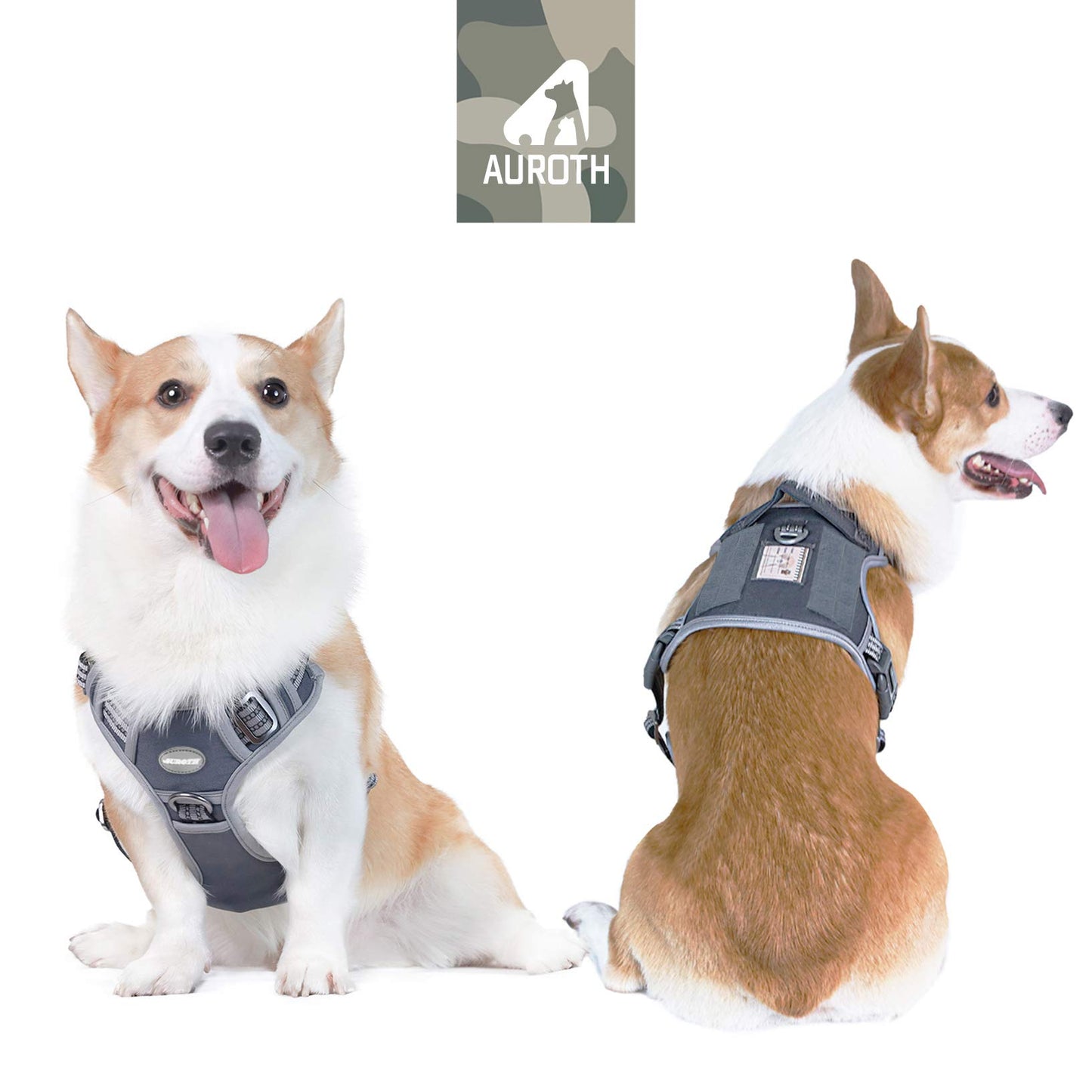Dog Harness for Small Medium Dogs No Pull Adjustable Reflective K9 Working Training Easy Control Pet