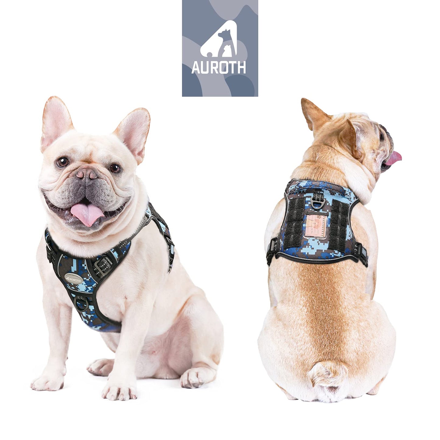 Dog Harness for Small Medium Dogs No Pull Adjustable Reflective K9 Working Training Easy Control Pet