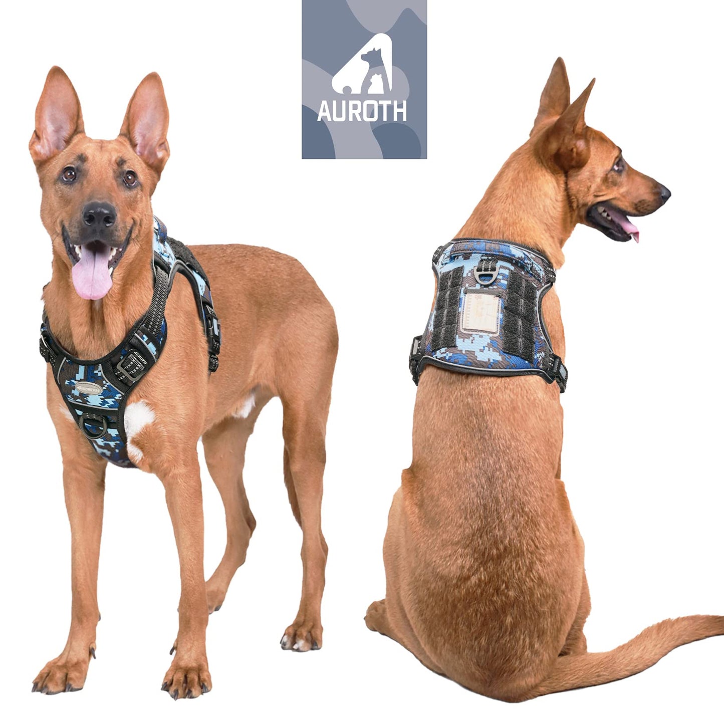 Dog Harness for Small Medium Dogs No Pull Adjustable Reflective K9 Working Training Easy Control Pet