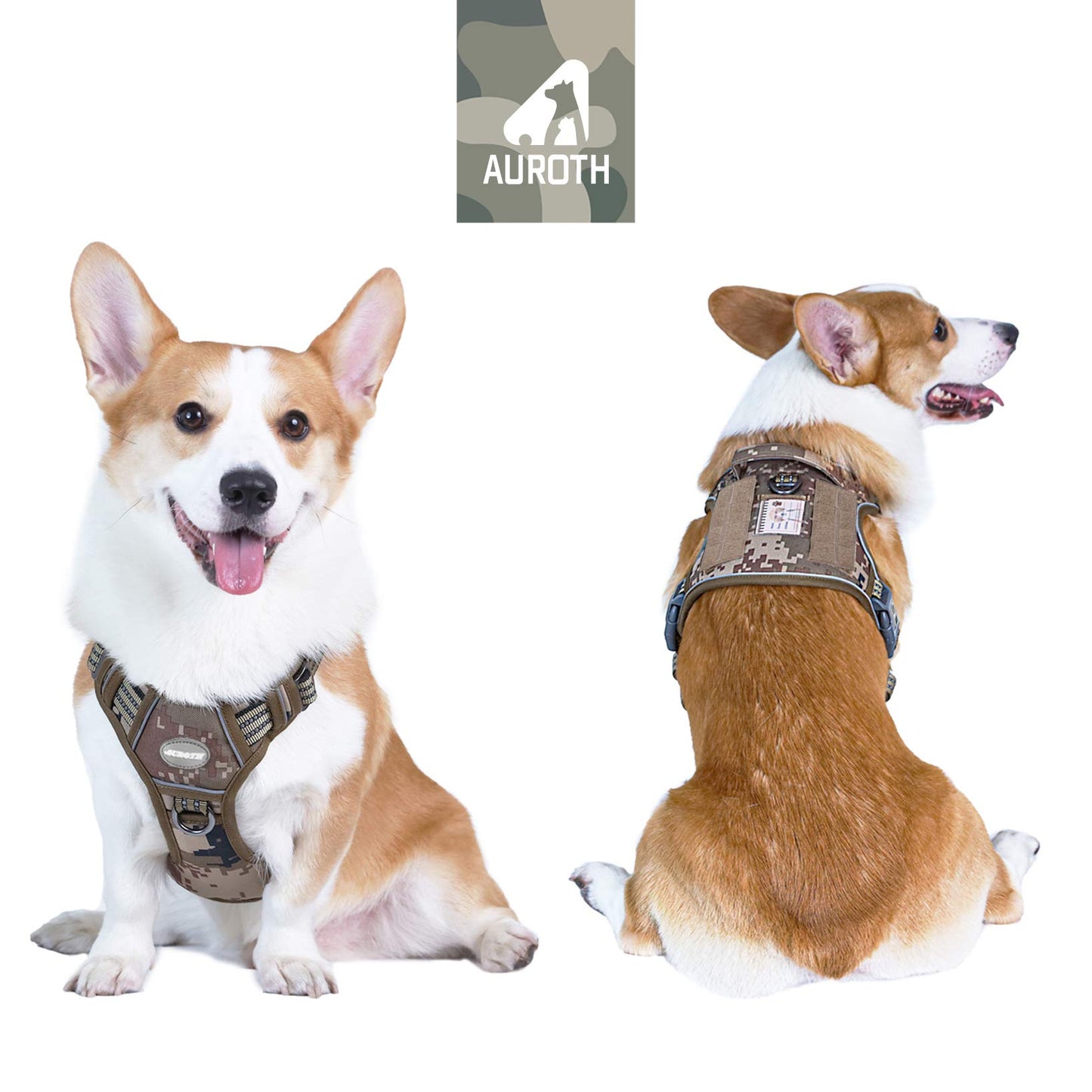 Dog Harness for Small Medium Dogs No Pull Adjustable Reflective K9 Working Training Easy Control Pet