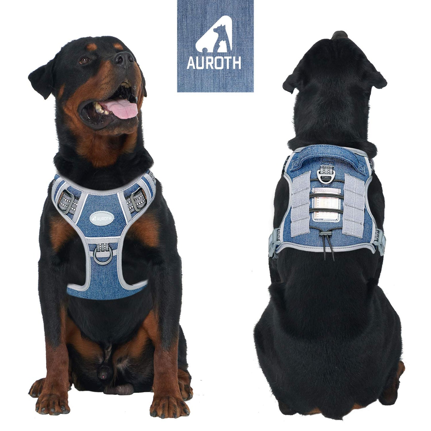 Dog Harness for Small Medium Dogs No Pull Adjustable Reflective K9 Working Training Easy Control Pet
