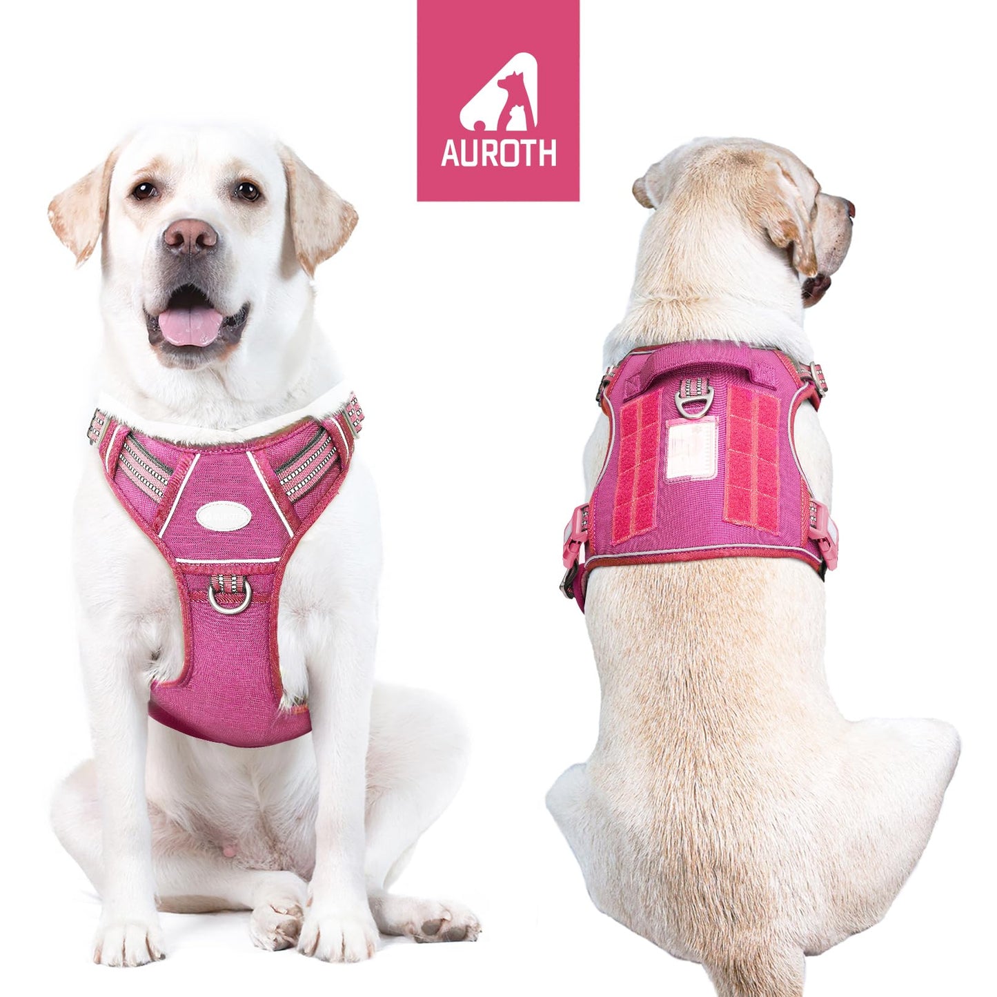 Dog Harness for Small Medium Dogs No Pull Adjustable Reflective K9 Working Training Easy Control Pet