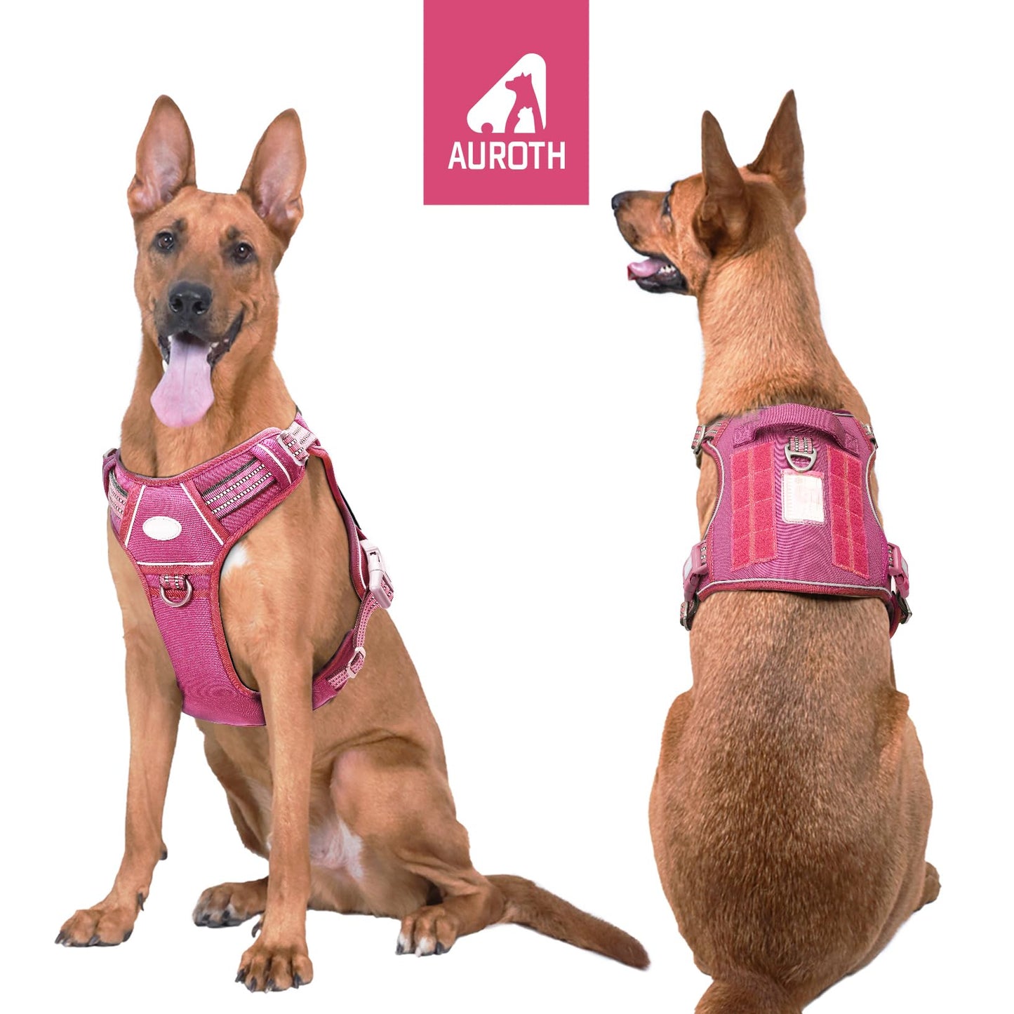 Dog Harness for Small Medium Dogs No Pull Adjustable Reflective K9 Working Training Easy Control Pet