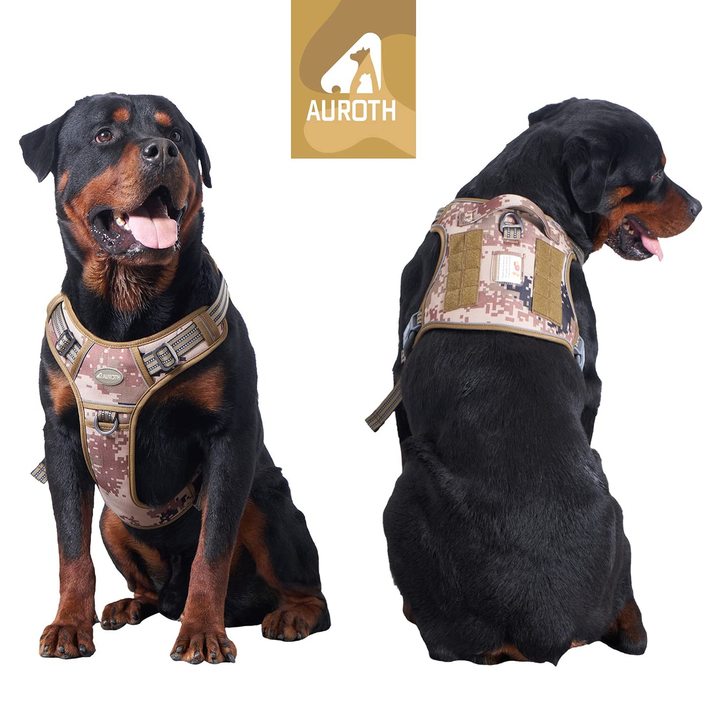 Dog Harness for Small Medium Dogs No Pull Adjustable Reflective K9 Working Training Easy Control Pet
