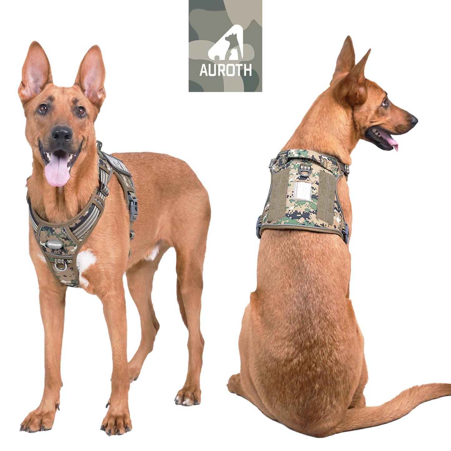Dog Harness for Small Medium Dogs No Pull Adjustable Reflective K9 Working Training Easy Control Pet