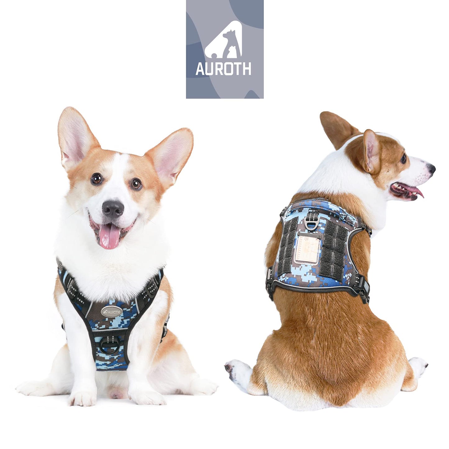 Dog Harness for Small Medium Dogs No Pull Adjustable Reflective K9 Working Training Easy Control Pet