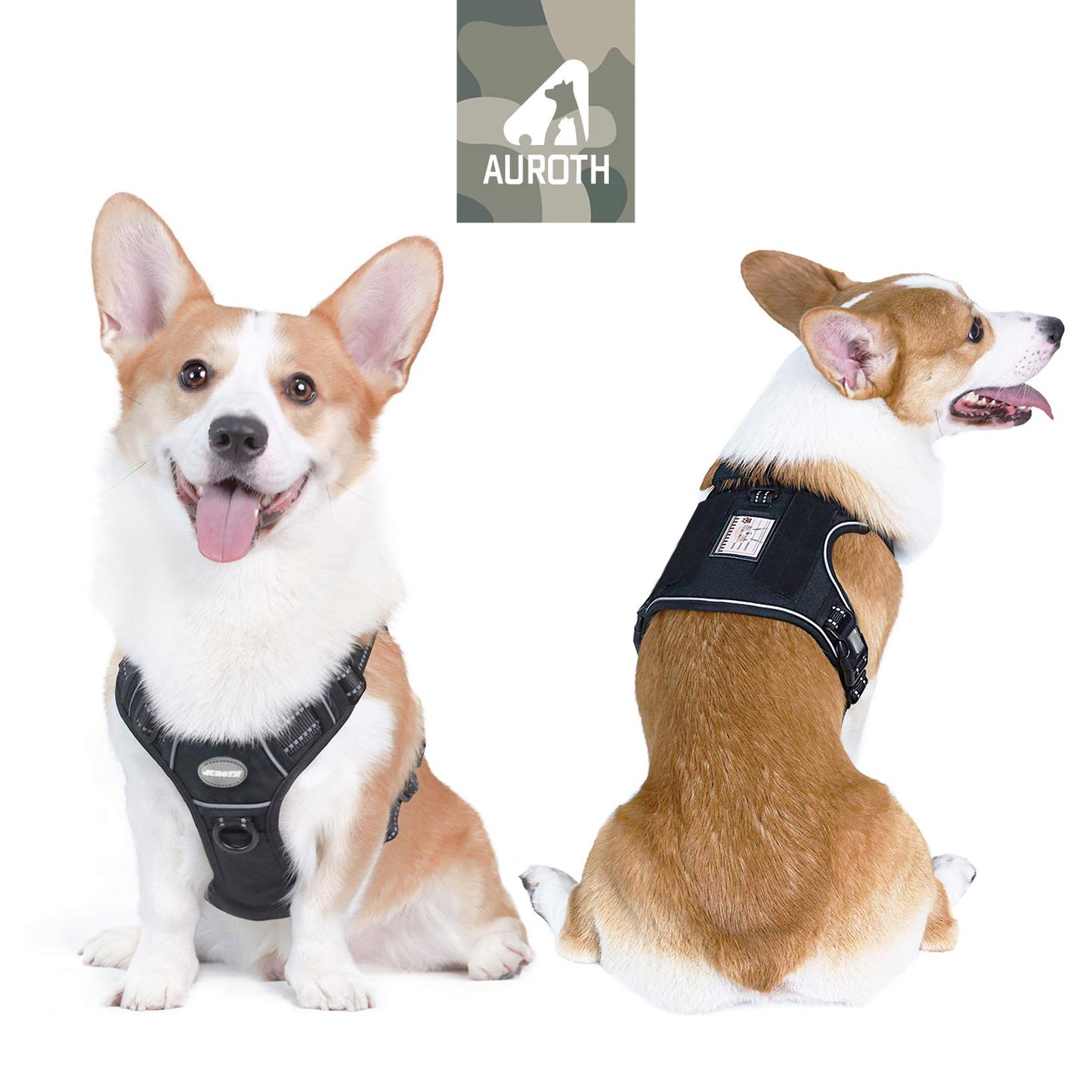 Dog Harness for Small Medium Dogs No Pull Adjustable Reflective K9 Working Training Easy Control Pet