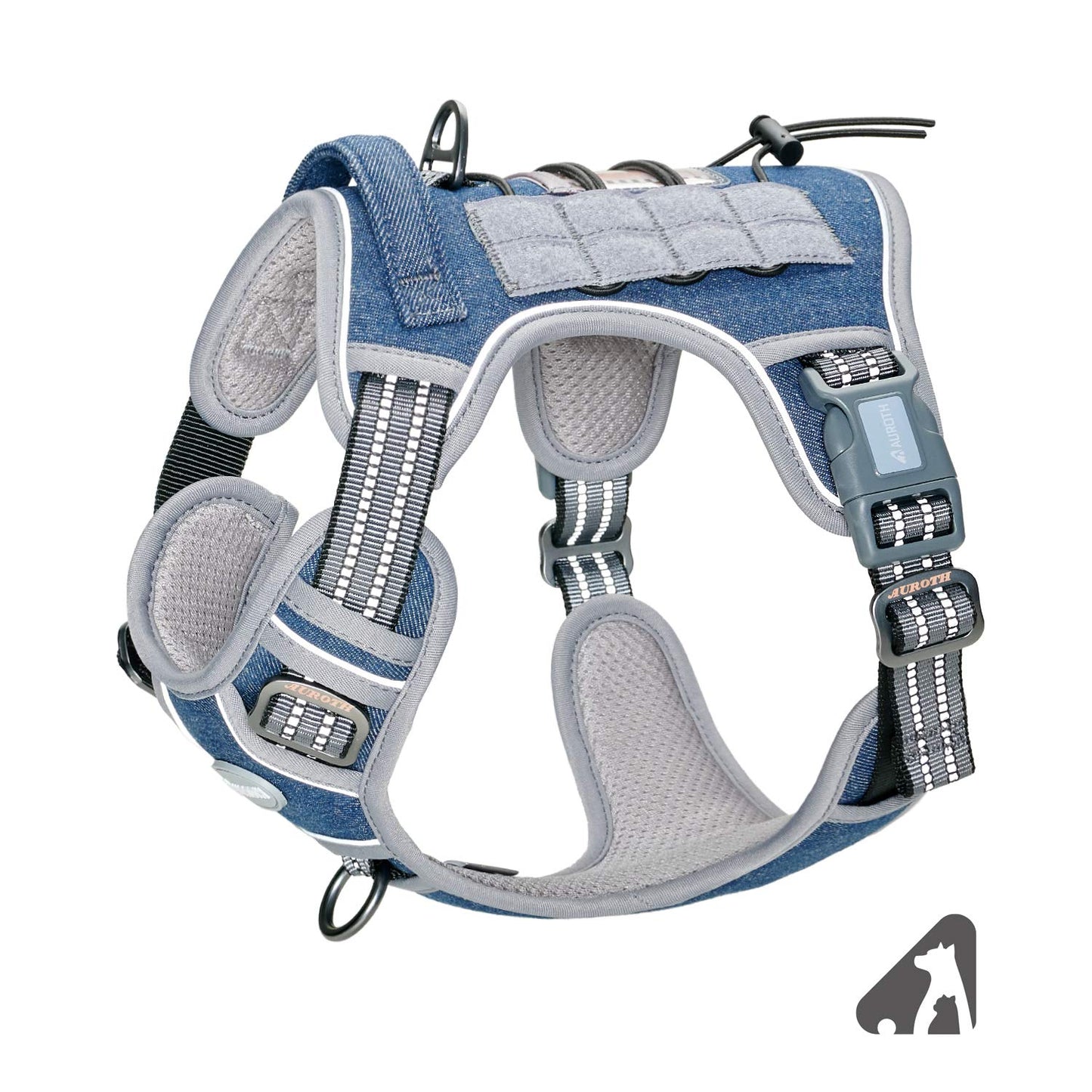 Dog Harness for Small Medium Dogs No Pull Adjustable Reflective K9 Working Training Easy Control Pet