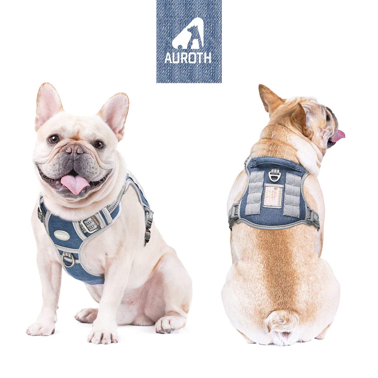 Dog Harness for Small Medium Dogs No Pull Adjustable Reflective K9 Working Training Easy Control Pet