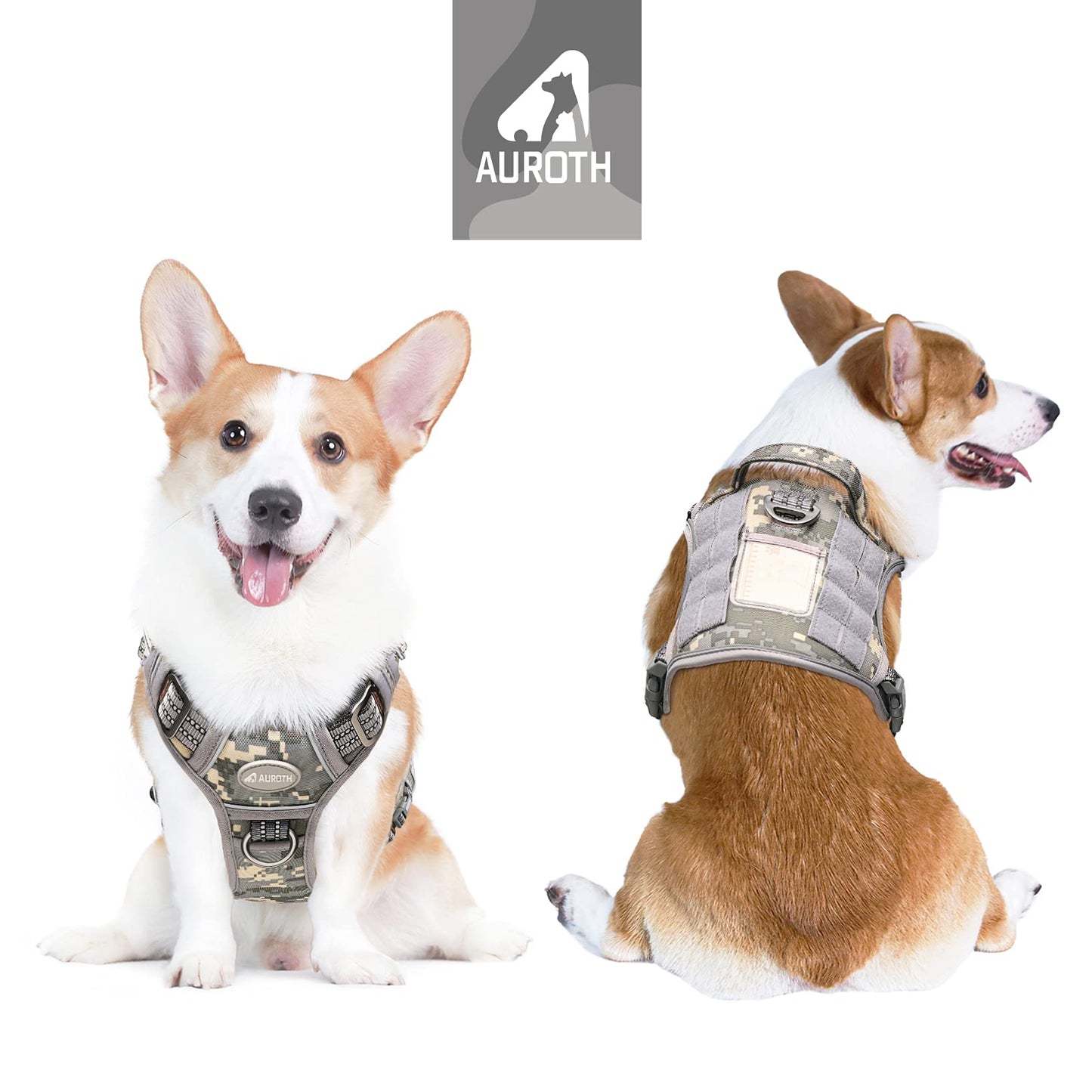 Dog Harness for Small Medium Dogs No Pull Adjustable Reflective K9 Working Training Easy Control Pet
