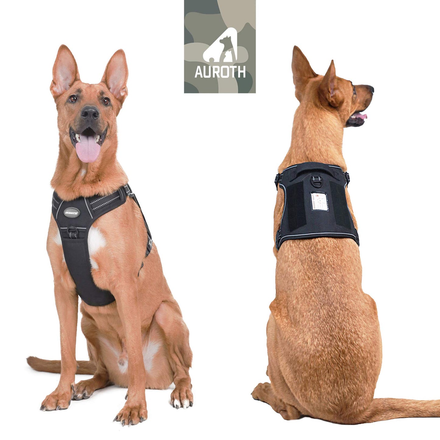 Dog Harness for Small Medium Dogs No Pull Adjustable Reflective K9 Working Training Easy Control Pet