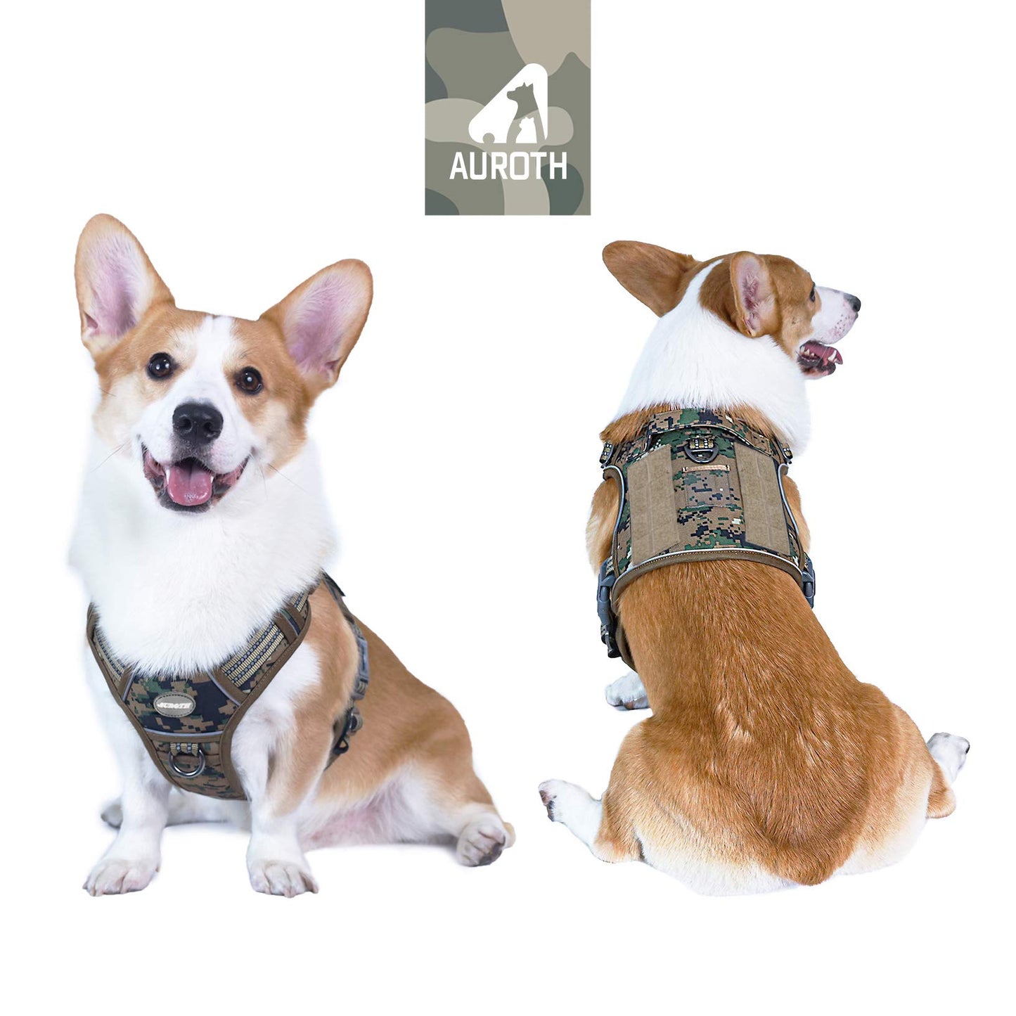 Dog Harness for Small Medium Dogs No Pull Adjustable Reflective K9 Working Training Easy Control Pet