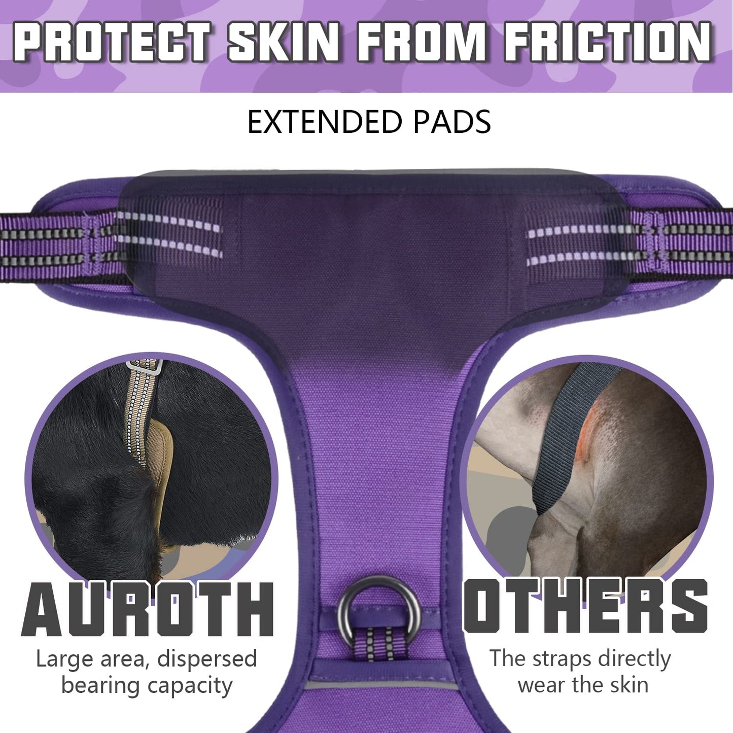 Dog Harness for Small Medium Dogs No Pull Adjustable Reflective K9 Working Training Easy Control Pet