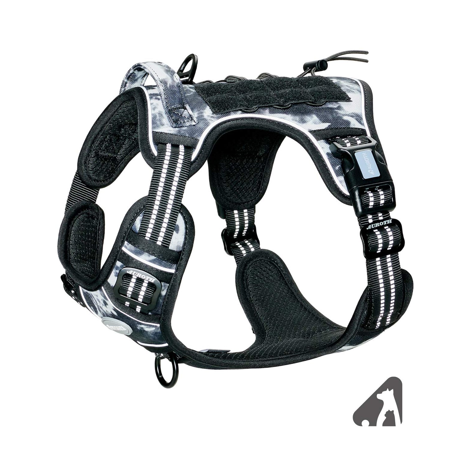 Dog Harness for Small Medium Dogs No Pull Adjustable Reflective K9 Working Training Easy Control Pet