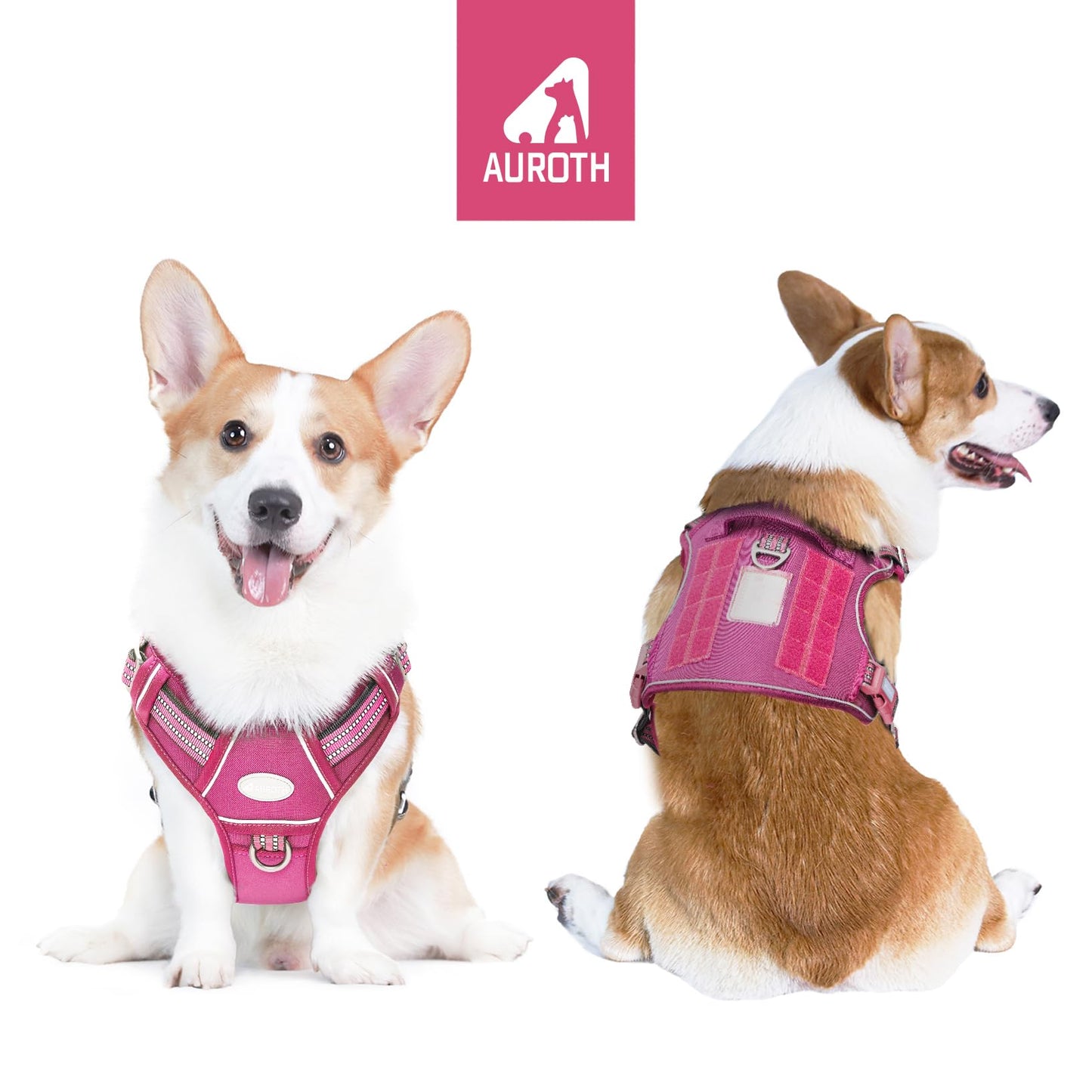 Dog Harness for Small Medium Dogs No Pull Adjustable Reflective K9 Working Training Easy Control Pet